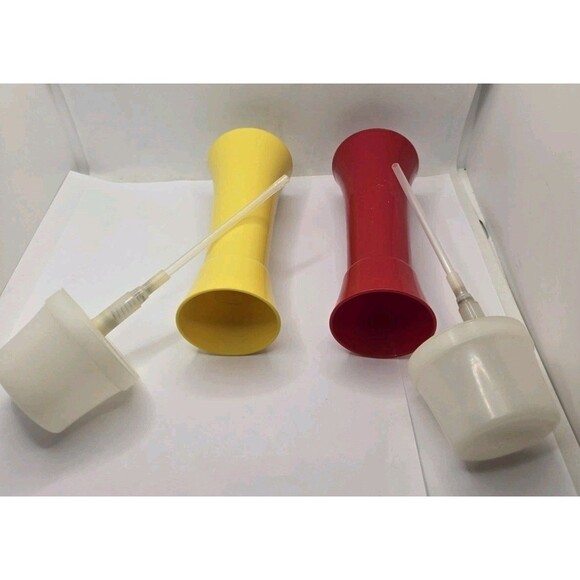Tupperware Ketchup Mustard Hourglass Pump Dispenser Container #871-10 Vtg - Picture 13 of 15